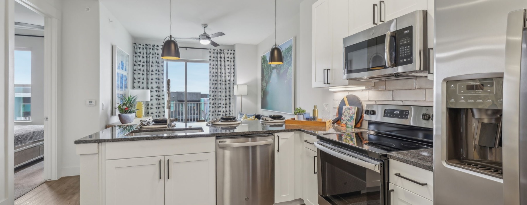 kitchen with stainless steel appliances